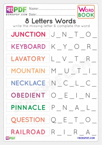 Free Learn Letters Words Worksheet Download