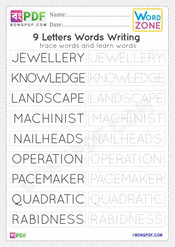 Free Learn Letters Words Worksheet Download