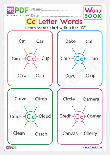Alphabet c english words