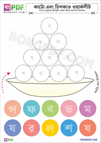 Bengali Alphabets Cut and Paste