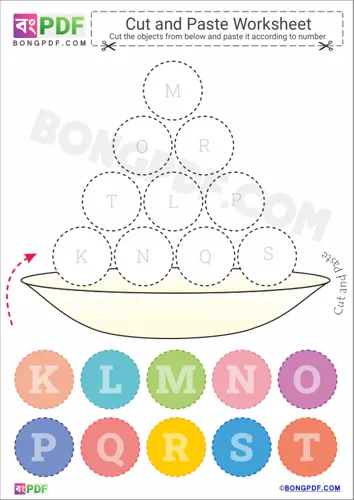 Free Learn Capital Alphabets Cut And Paste Worksheet Download