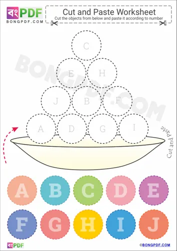 Free Learn Capital Alphabets Cut And Paste Worksheet Download