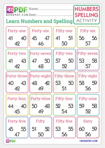 Circle correct number english