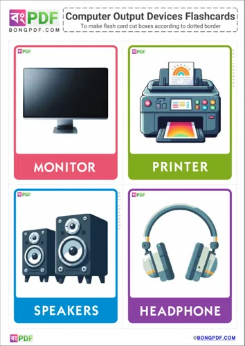 Computer Output Devices Pictures Flashcards