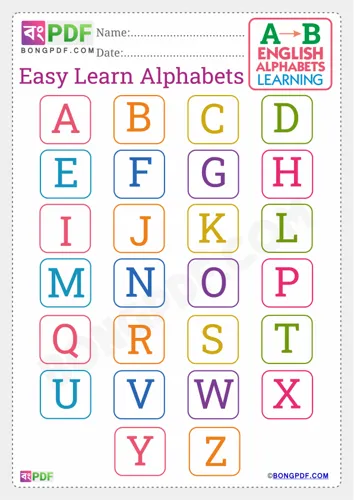 English alphabets