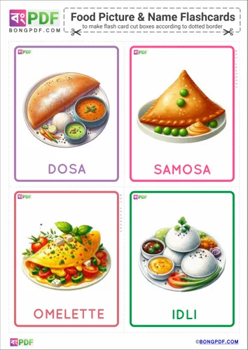 English Food Flashcards
