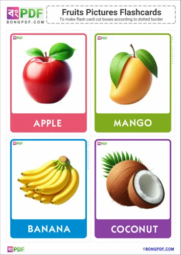 English Fruits Flashcards
