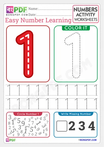 Free Learn English Number Worksheet Download