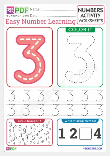 Free Learn English Number Worksheet Download