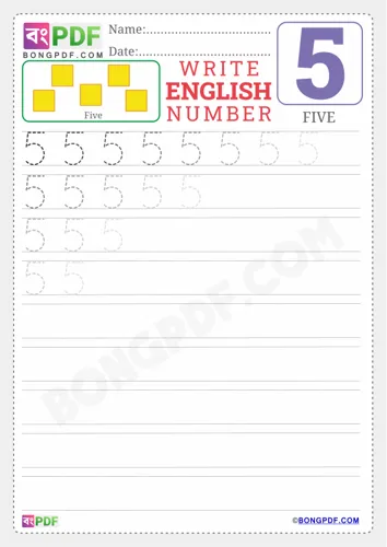 Free Learn English Number Worksheet Download