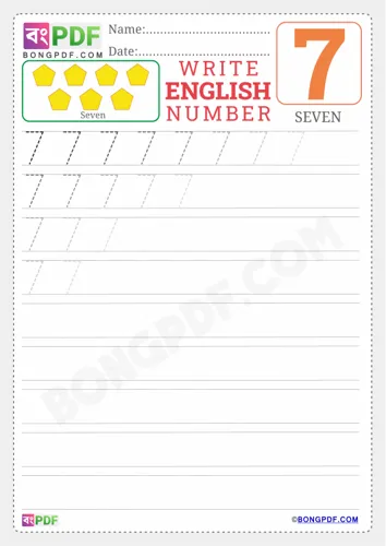 Free Learn English Number Worksheet Download