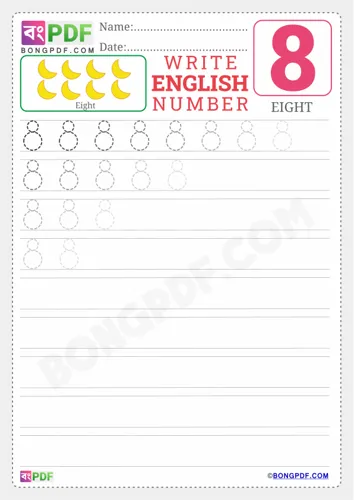Free Learn English Number Worksheet Download