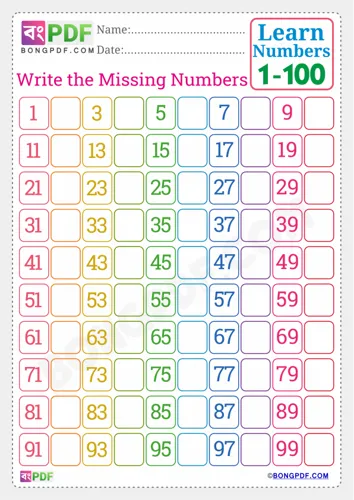 Free Learn English Numbers Spellings To Worksheet Download