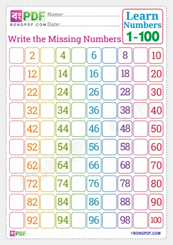 Free Learn English Numbers Spellings To Worksheet Download