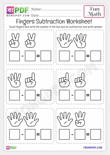 Fingers Subtraction