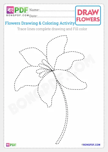 Kids Flowers Drawing
