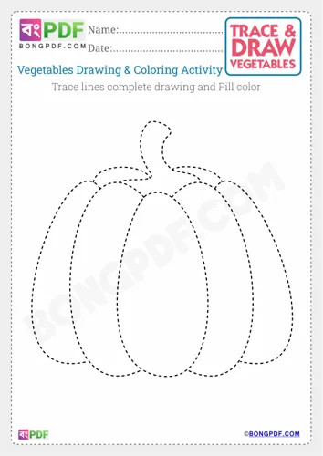 Free Learn Kids Vegetables Drawing Worksheet Download