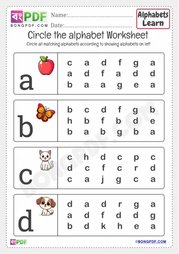 Circle Small Alphabet