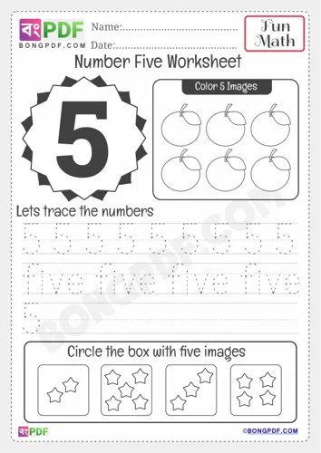 Free Learn Kindergarten Numbers Worksheet Download