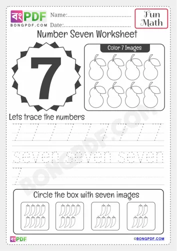 Free Learn Kindergarten Numbers Worksheet Download