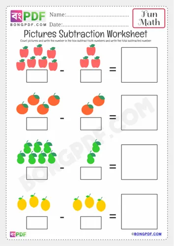 Kindergarten Subtraction
