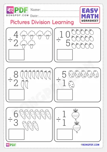 Pictures Division English Numbers