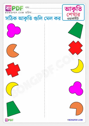 Shapes matching bengali