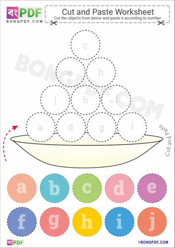 Free Learn Small Letters Cut And Paste Worksheet Download