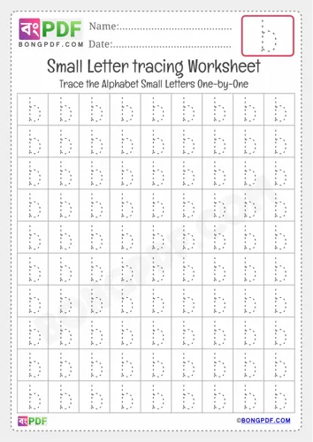 Tracing small letter b